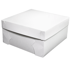 Cake Boxes 12x12x6" (Two Piece) - White - 50/pkt (Full Pkt Only)