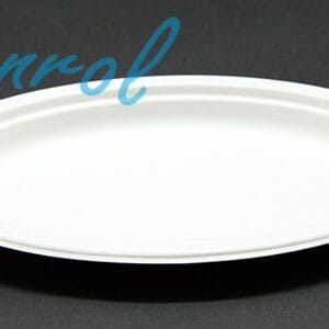 Chanrol Medium Oval Pulp Plate - 9x6" - 230X160 - 500/ctn (Ctn Only)