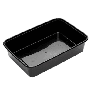 CR500 Rectangle Container - Black - 500/ctn - Chanrol (Ctn Only)