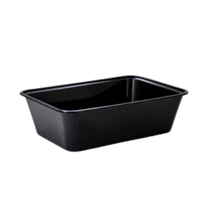 CR650 Rectangle Container - Black - 500/ctn - Chanrol (Ctn Only)