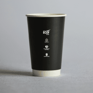 16oz Double Wall Paper Cup Black 500 (25 per ctn)