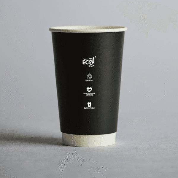 16oz Double Wall Paper Cup Black 500 (25 per ctn)