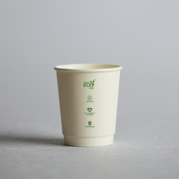 8oz Double Wall Paper Uni Cup White 500 (20 per ctn)
