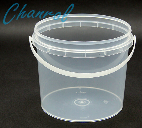 Food Bucket with Handle - Clear - Image 2
