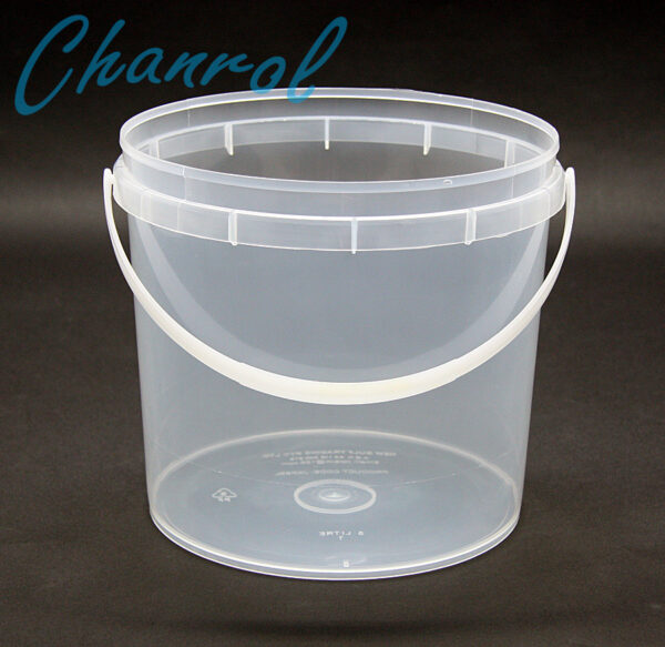 Food Bucket with Handle - Clear