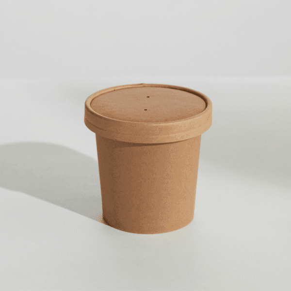 Food Container & Lid Combo -Kraft 250/ctn (Ctn only) - Image 2