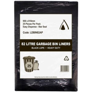 82L Garbage Bags - Heavy Duty - 20um - 250 (10 per ctn)