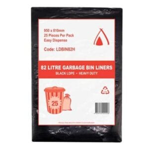 82lt Garbage Bags Heavy Duty 35um -250 (10 per ctn)