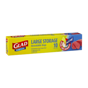 Glad - Snaplock Bag Large - 10 x 12 (Ctn Only)