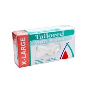 Gloves Vinyl Extra-Large Low Powder Blue 1000 (10 per ctn)