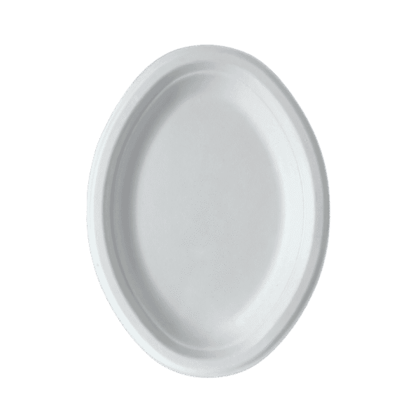 Medium Oval Pulp Plate - 10x7" - 500(10x50)/ctn (Ctn Only)