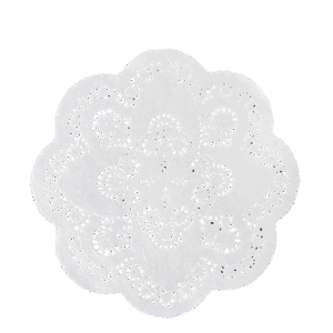 12" Paper Doyleys 300mm - Round - 250/pkt 1000 (4 per ctn)