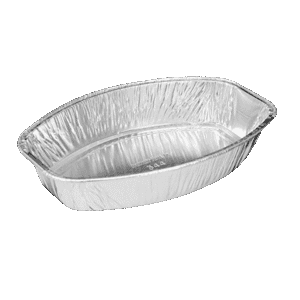 ROASTING OVAL FOIL  TRAY  6080  100/CTN (Ctn Only)