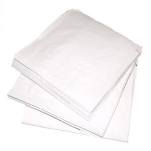 Square Sponge Bags - White - 500/pkt  Strung (Full Pkt Only)