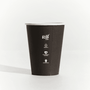12oz Single Wall Paper Cup - Black - 1000/ctn-(20 per ctn)