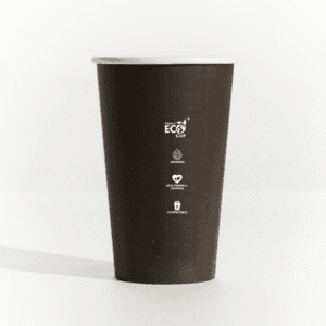 16oz Single Wall Paper Cup 90mm Black 1000ctn (Ctn Only)