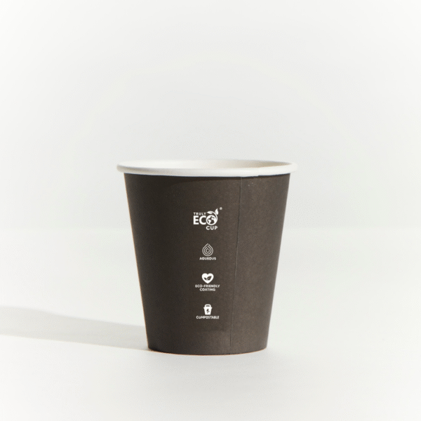 8oz Single Wall Paper Cup - Black - 1000/ctn-(20 per ctn)