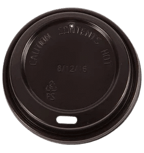 Triple Wall Lid Black (10 per Ctn) for 8oz,12oz,16oz cups 1000/ctn
