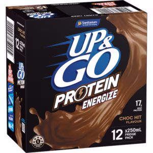 UP & GO ENERGIZE PROTEIN CHOCOLATE 250ML X 12 (Ctn Only)