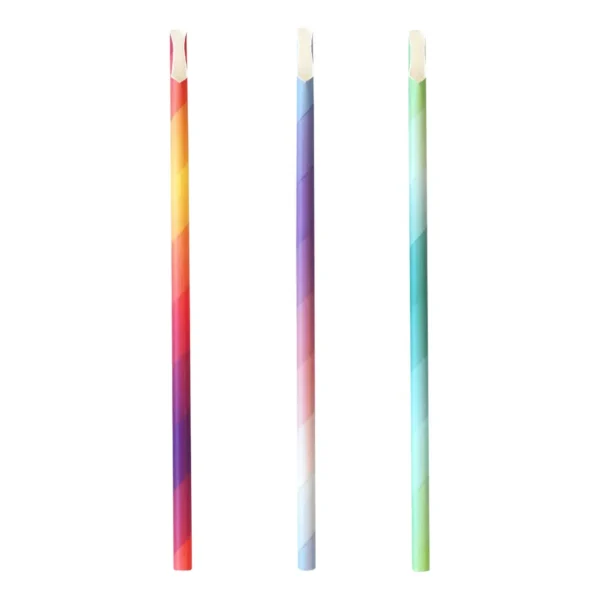 5-ply Spoon Straw Paper - MIXED - 2200/ctn (Ctn Only)