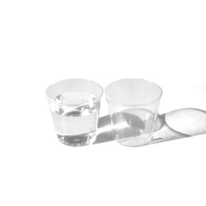 Shot 30ml Glasses PLA Compostable clear 12/ctn of 25pkts