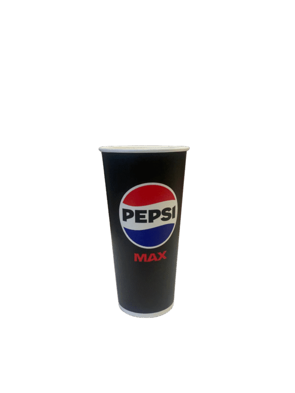Beta Eco PLA Paper 22oz / 650ml Cup (90mm) Pepsi - 1000/ctn (carton only)