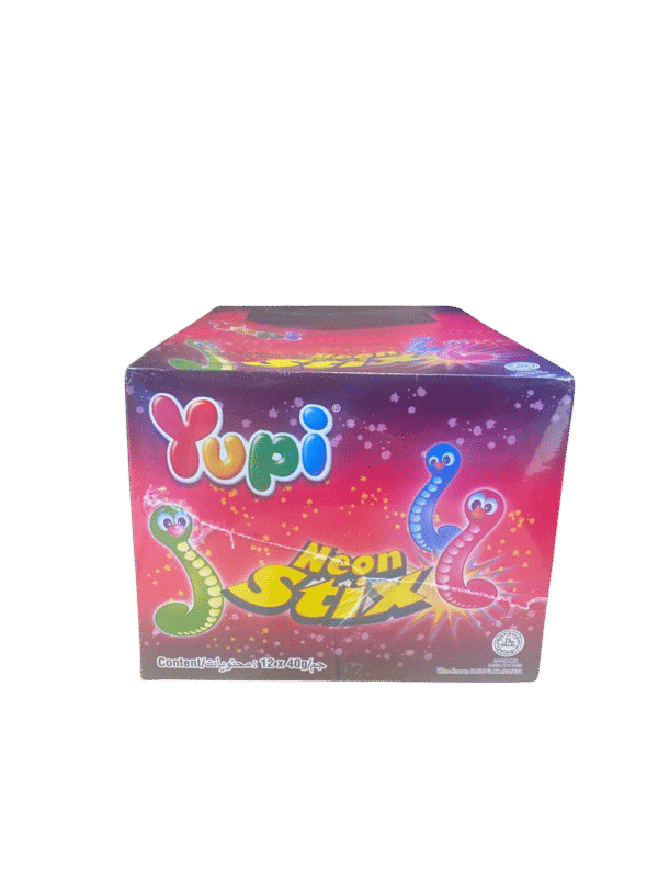 YUPI Neon Stix / Sour Worms 40g x 12/outer