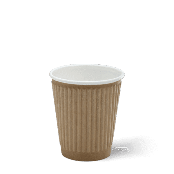 8oz Ripple Cup brown RRHC 1000ctn (Ctn Only)