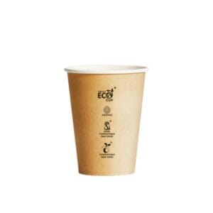 Pinnacle 12oz Single Wall Paper Cup - Brown - 1000/ctn (Ctn Only)