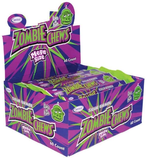 Zombie Chews Grape 28g - 72/outer (Ctn Only)