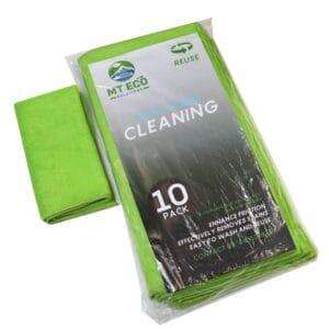Microfibre Cloths Green 40x40cm 250ctn 10pkt x 25ctn