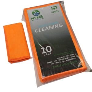 Microfibre Cloths Orange 40x40cm 250ctn 10pkt x 25ctn