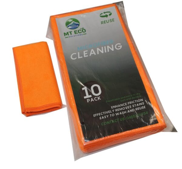 Microfibre Cloths Orange 40x40cm 250ctn 10pkt x 25ctn