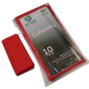 Microfibre Cloths Red 40x40cm 250ctn 10pkt x 25ctn