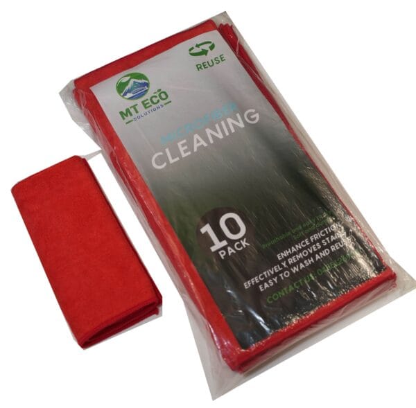 Microfibre Cloths Red 40x40cm 250ctn 10pkt x 25ctn