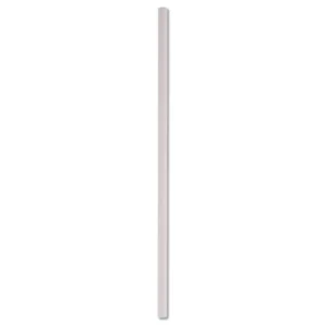 8MM PAPER JUMBO STRAWS WHITE 10X250 PCS - 2500ctn