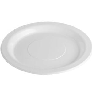 Genfac 10" Plastic Plates 260mm White 500ctn 25pp x 20ctn