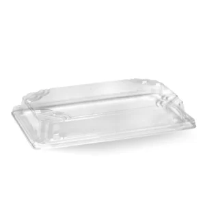 Biopak Large Plant Fibre Sushi Tray PET LID 600ctn 21.6Lx135Wx33Dcm (Ctn Only)