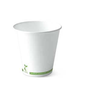 Detpak 8oz 89mm (Uni) SQUAT Single Wall GREENSTRIPE Hot Cup1000ctn (ctn Only)