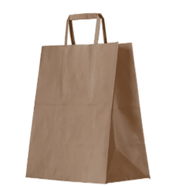 Pictured: “Uber” Style Paper Bag with Twirl HandleShape